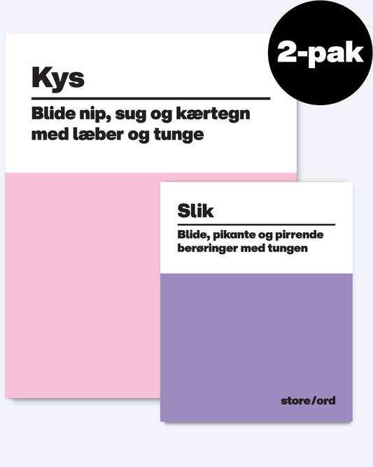 2-pak: Kys & Slik i størrelsen L og M