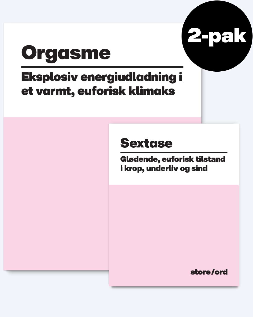 2-pak: Orgasme og Sextase. Størrelse M og L