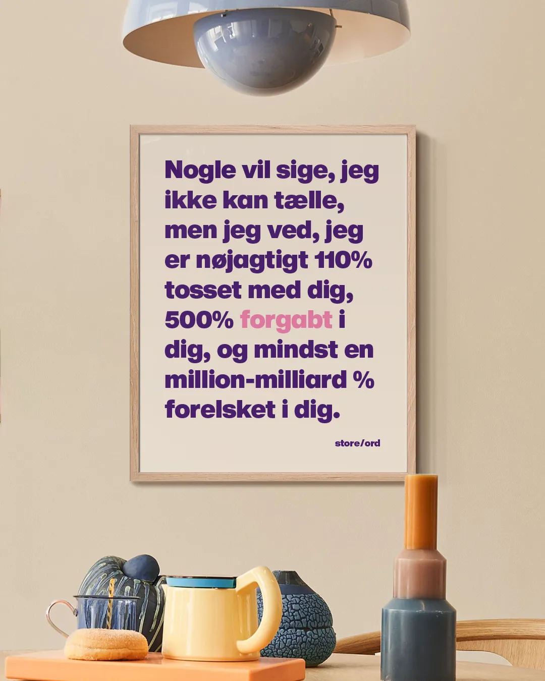 Jeg er en million-milliard % forelsket